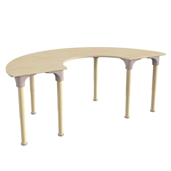 Flash Furniture 29.5 in W, 59 in L, 23 in H, Beechwood, Birch Plywood, Steel, Beech MK-ME088019-GG - main